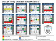 School Calendar Trinity Christian School